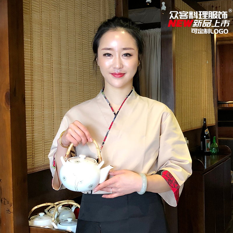 日式和服韩国日本料理服寿司店厨师服韩式西餐厅厨房后厨工作服装