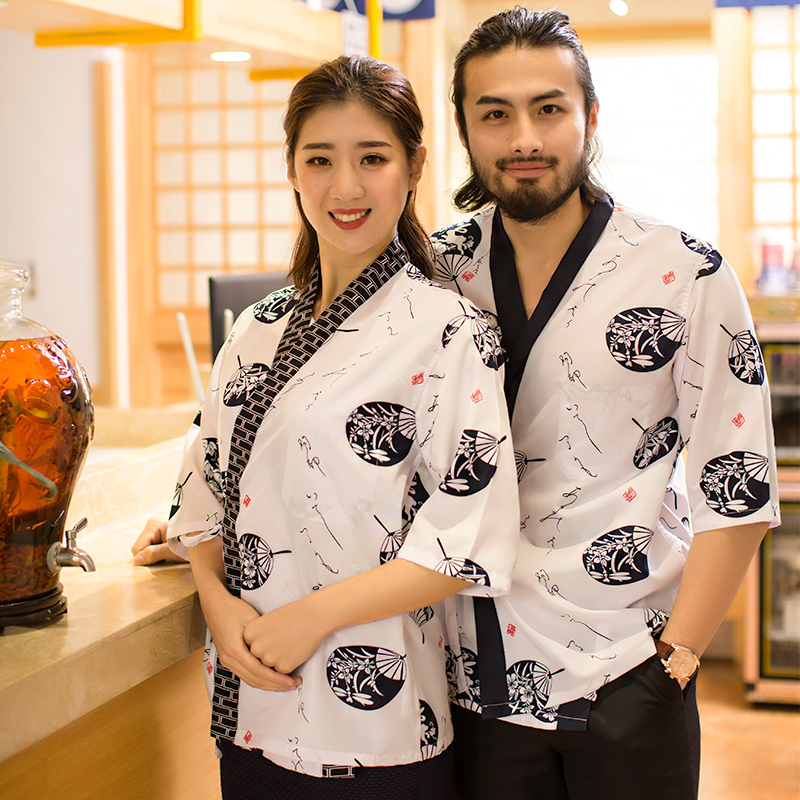 日式工作服日料餐厅服务员居酒屋寿司日料店工作装日本料理厨师服