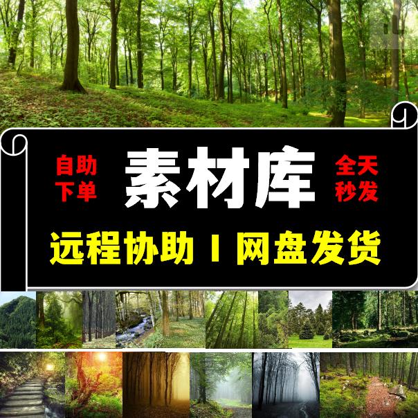 自然风景素材森林山水河湖自媒体短视频素材图片4K高清自然壁纸