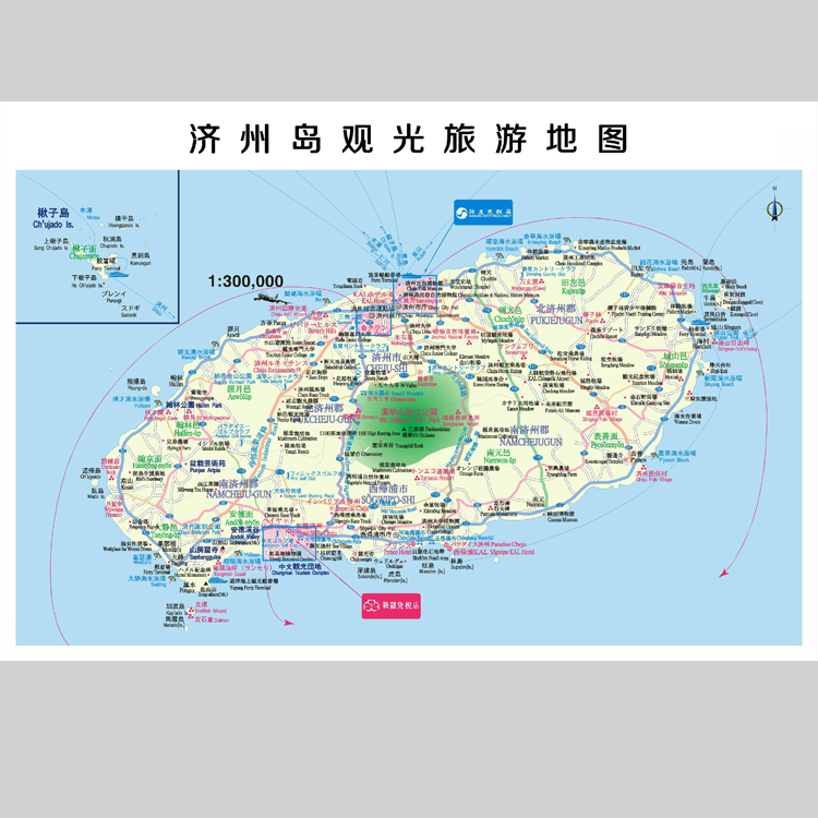 济州岛地图电子版设计素材文件
