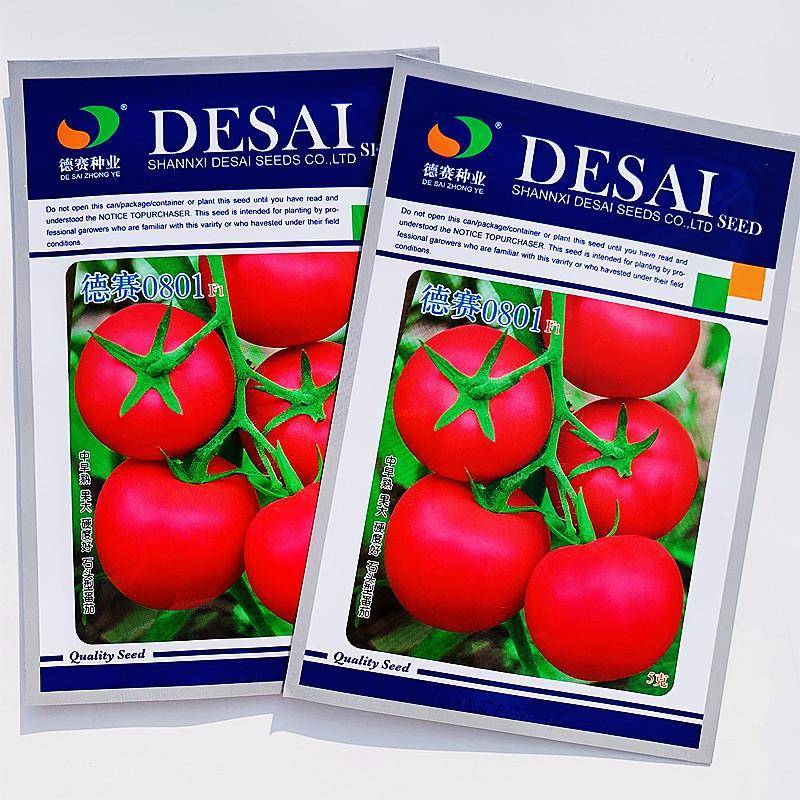 德赛0801粉红大果番茄种子无限生长抗病高产春夏基地种植西红柿籽