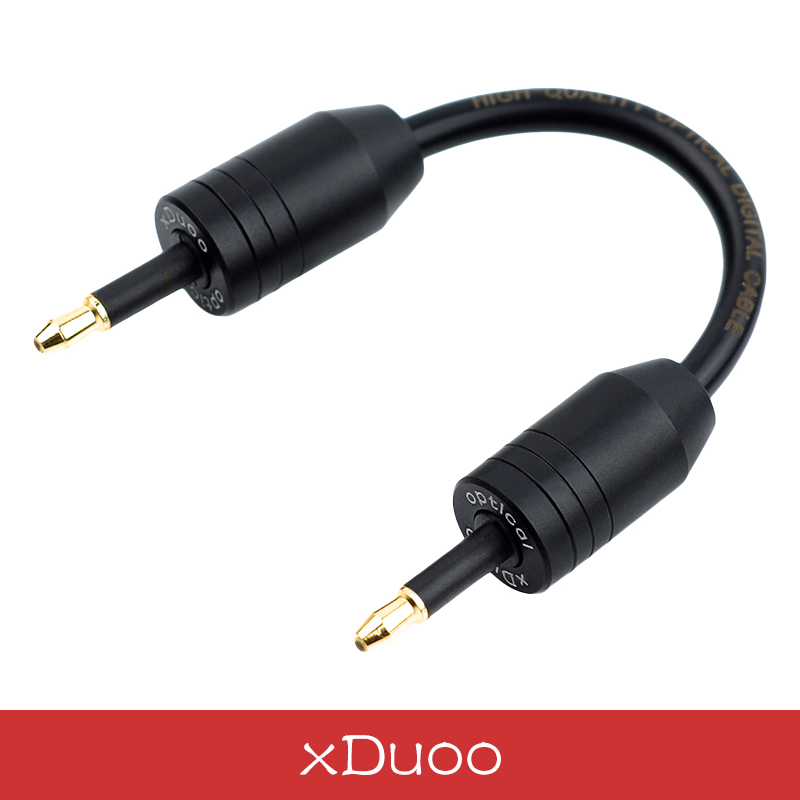xDuoo乂度3.5mm转3.5mm光纤音频线解码耳放连接线 圆口对方口XD05