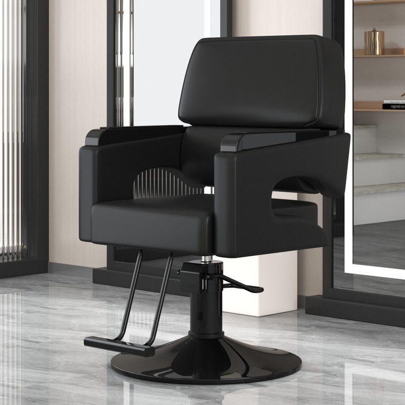 理发店椅子发廊专用理容椅美发椅剪发椅可旋转升降包邮不锈钢扶手