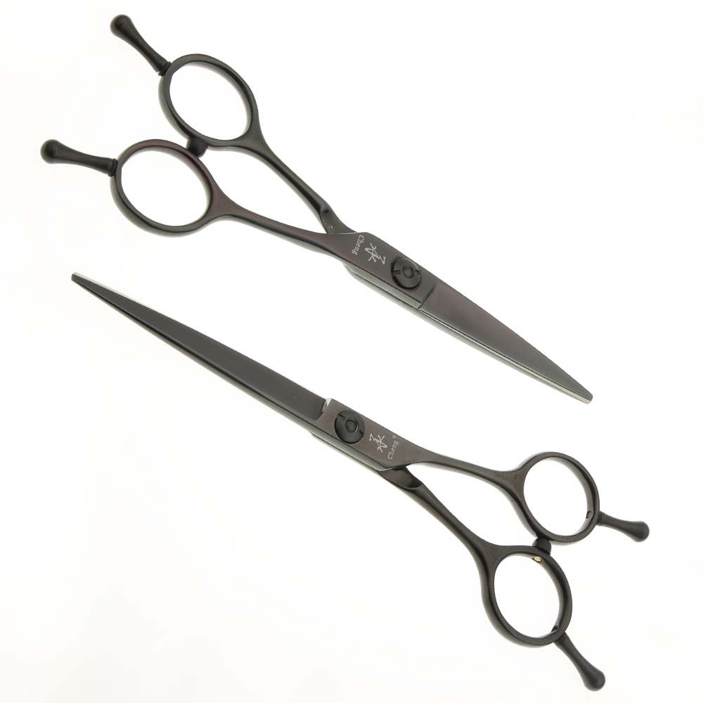 承剪A型剪刀5.5-6寸发型师美发理发碎发结构平剪日本440C小黑剪