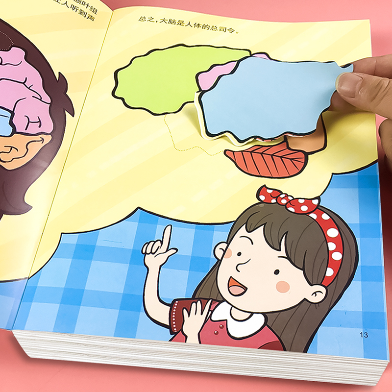 我们的身体儿童专注力贴纸书2-3-4-5-6岁宝宝卡通贴贴画反复粘贴