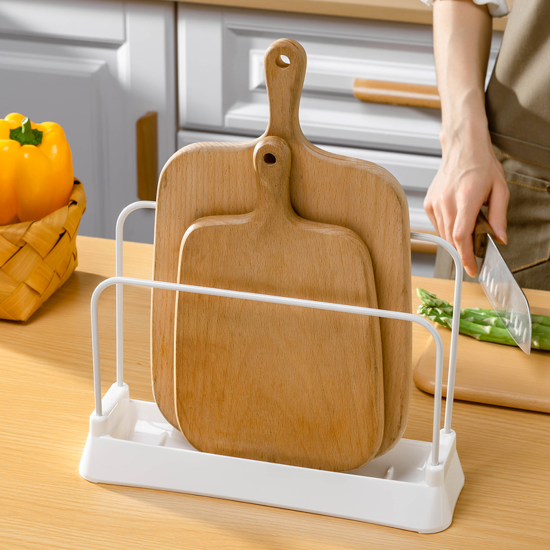 日本厨房砧板架简易台面菜板架沥水收纳架座台式案板粘板置物架