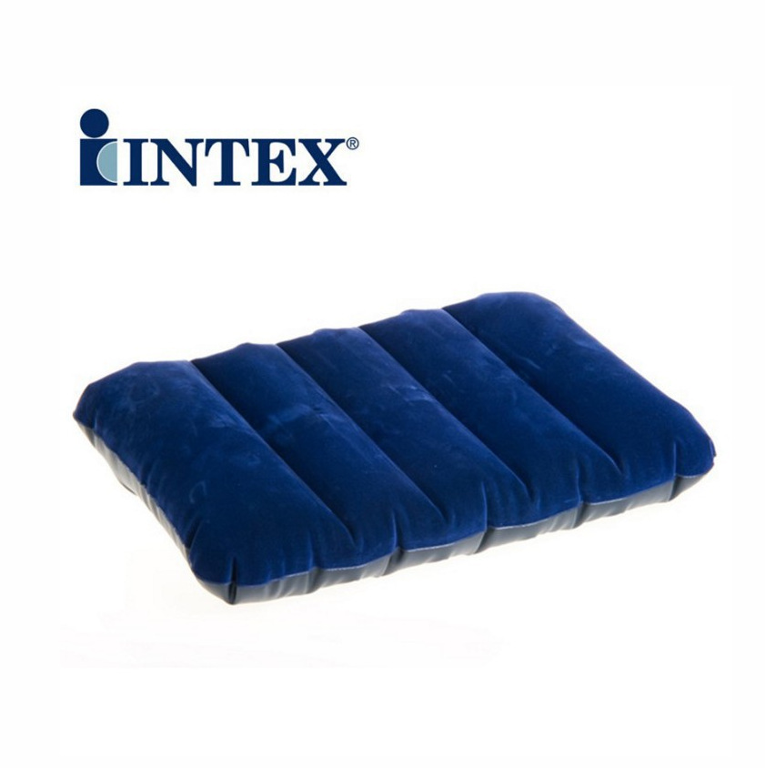 INTEX原装植绒充气枕头 午休枕头 户外枕头充气床垫枕头 外科颈枕