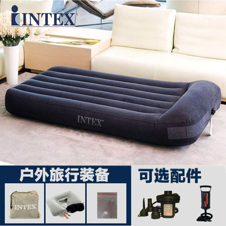 INTEX充气床家用气垫床单人帐篷露营冲气床双人户外打地铺午休床