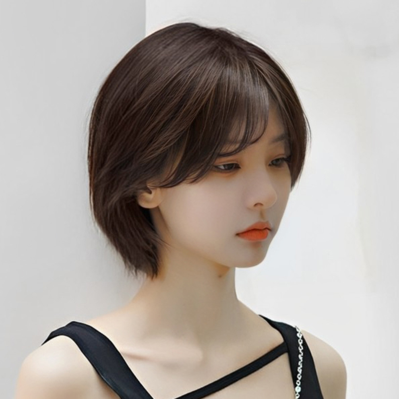 假发女短发日系女生减龄自然全头套式万用动漫cos韩版帅气假发套