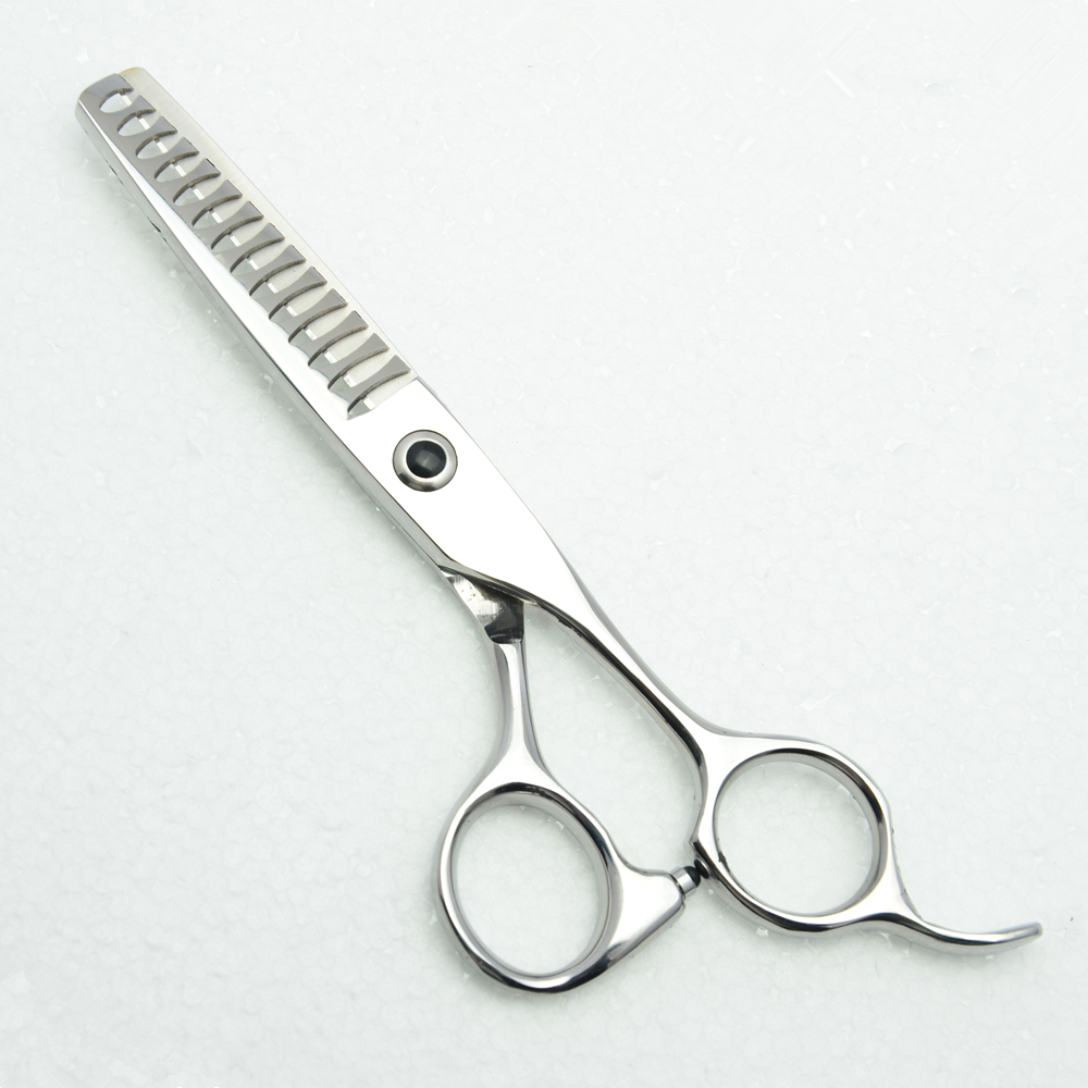 定做LOGO理发剪刀6英寸鱼骨齿发型师专用牙剪男生打薄剪美发剪子