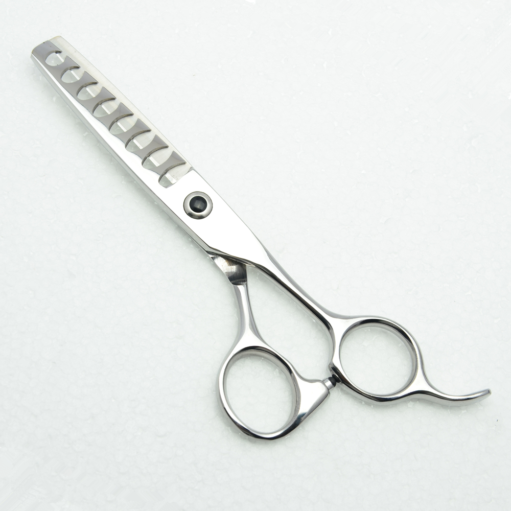 定做LOGO理发剪刀6英寸鱼骨齿发型师专用牙剪男生打薄剪美发剪子