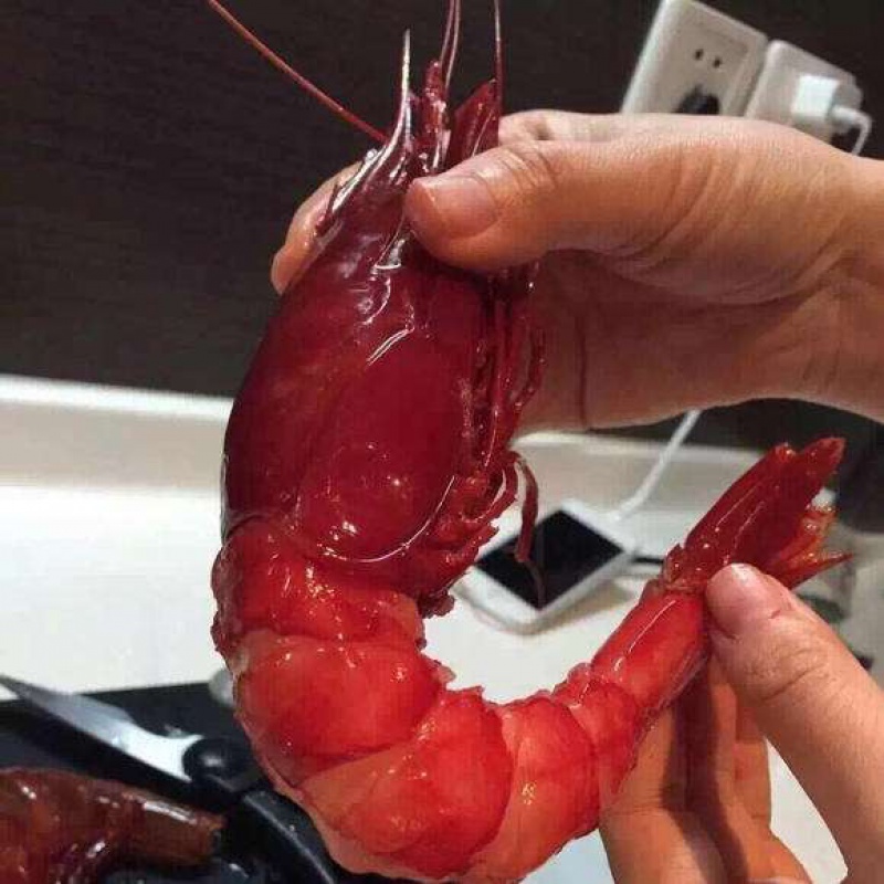 网红非莫桑比克西班牙进口红魔虾刺身精品新鲜胭脂虾牡丹虾超大