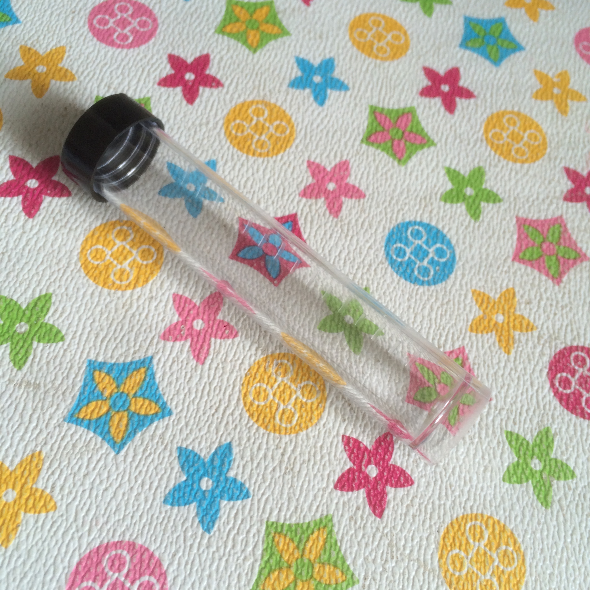 不织布手工DIY材料 缝纫针塑料透明密封瓶针瓶 长针瓶10.5cm