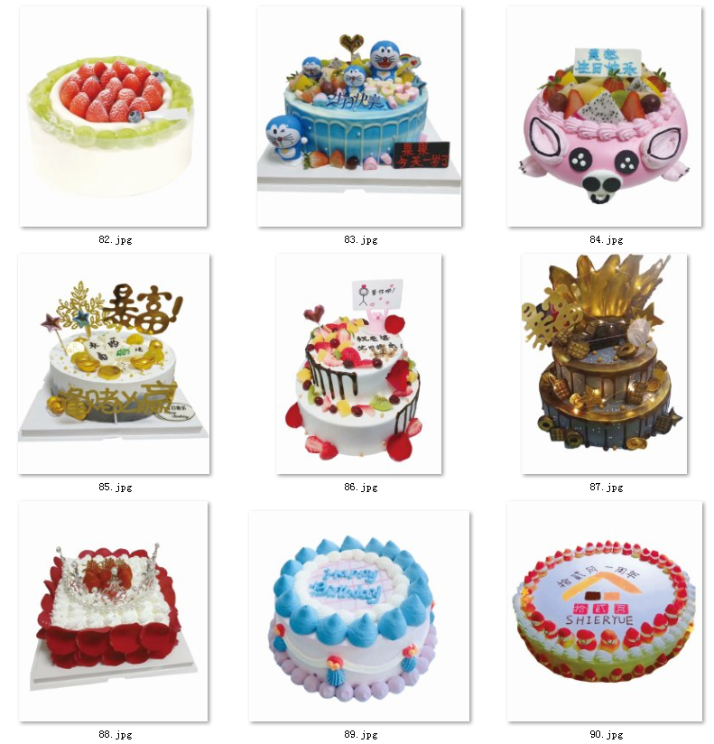 130-生日蛋糕图片水果蛋糕图片卡通创意高层贺寿新款网红蛋糕素材