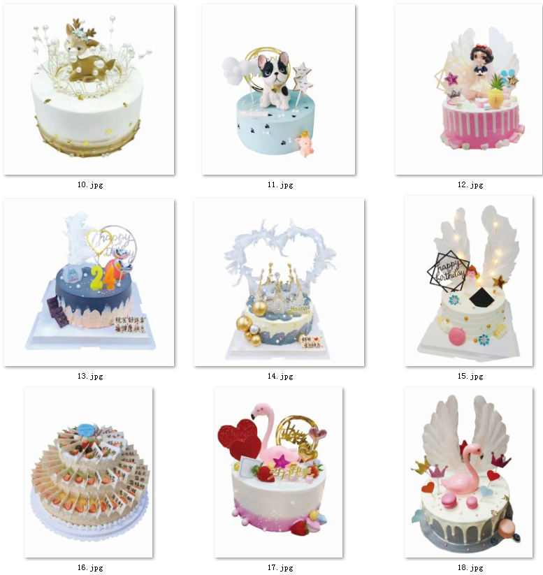 112-网红蛋糕图片生日蛋糕图片卡通烘焙甜品水果蛋糕烘焙素材PSD