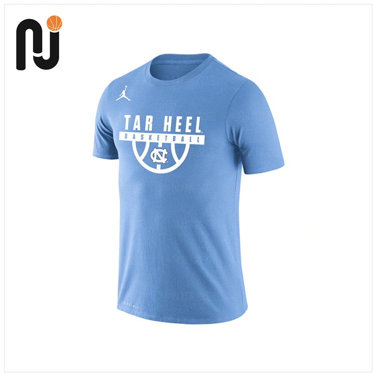 美版现货 Jordan 北卡罗莱纳大学 NCAA 篮球训练速干透气短袖T恤