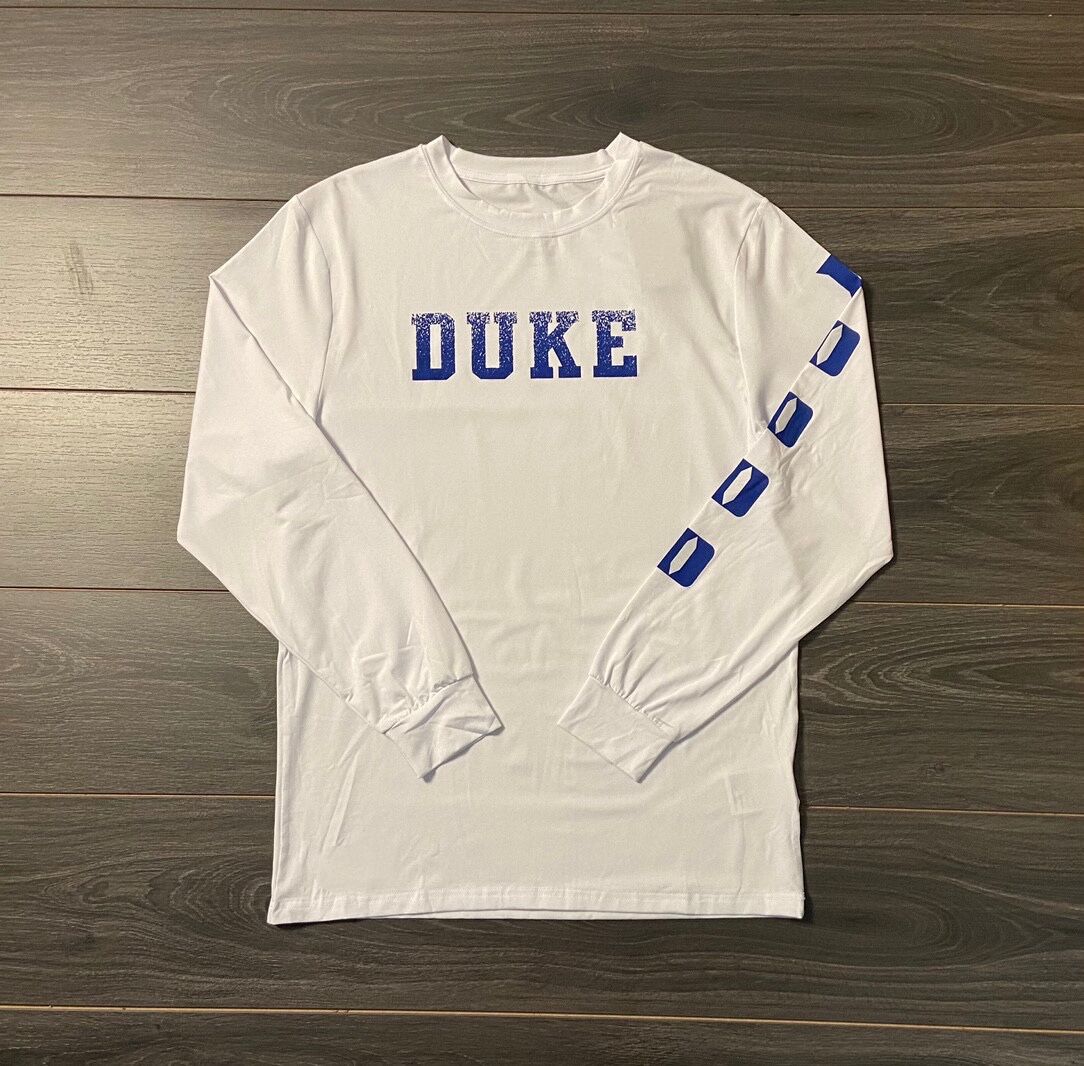 NCAA 杜克大学北卡投篮服男运动篮球速干训练美式跑步休闲长袖T恤