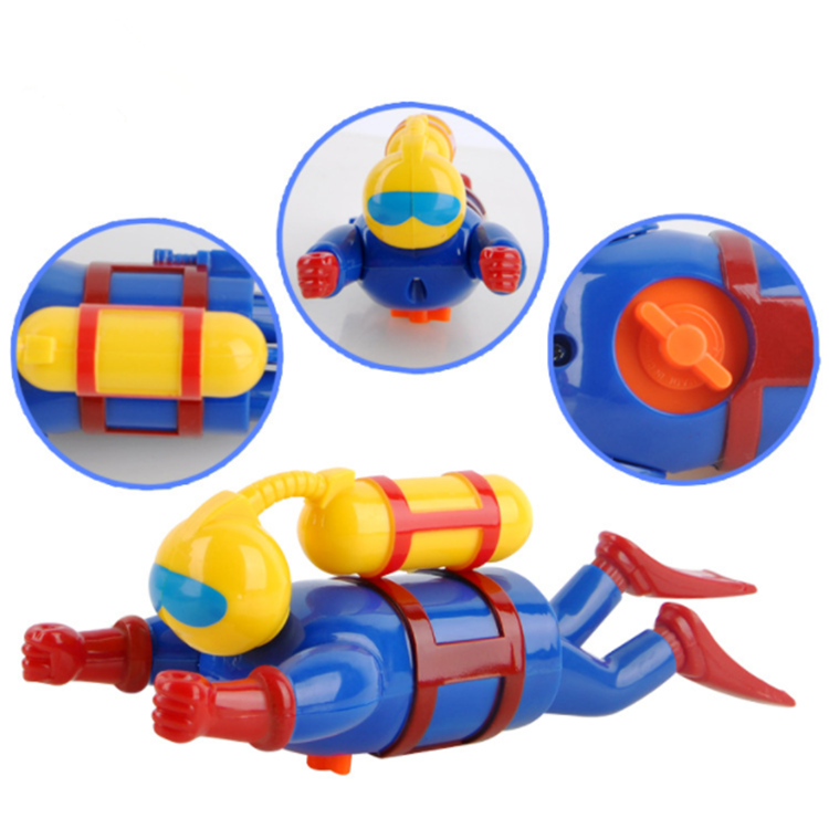 抖音同款潜水小人玩具上发条游泳潜水员泳池海洋儿童戏水洗澡玩具
