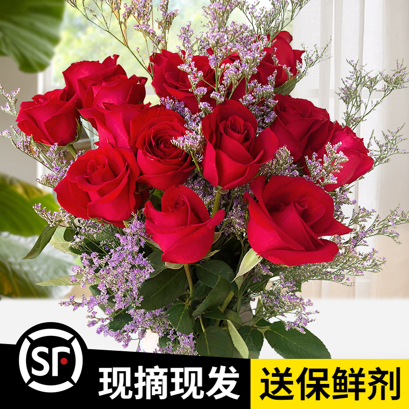红玫瑰鲜花云南昆明斗南基地直批直发批发新花卉鲜切花花束