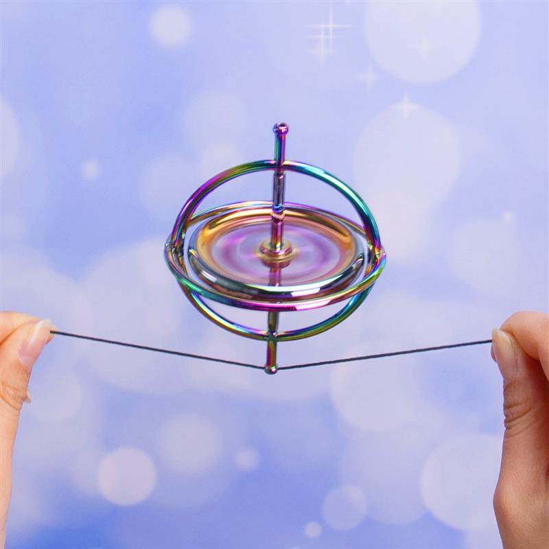 反重力角动量守恒陀螺仪平衡金属玩具指尖成人初中生螺旋物理单摆