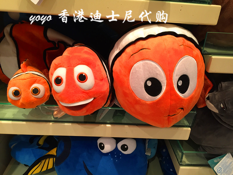 香港迪士尼正品 海底总动员 尼莫 可爱卡通小鱼毛公仔毛绒玩偶