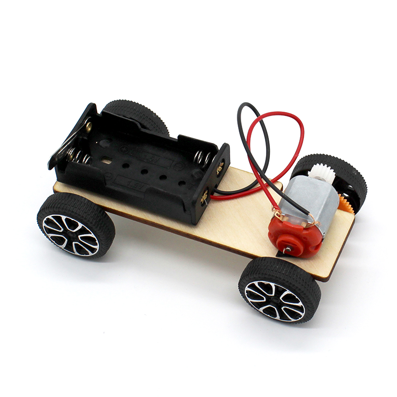 齿轮小车diy科技小制作科学简易小车模型创客一年级发明创意玩具