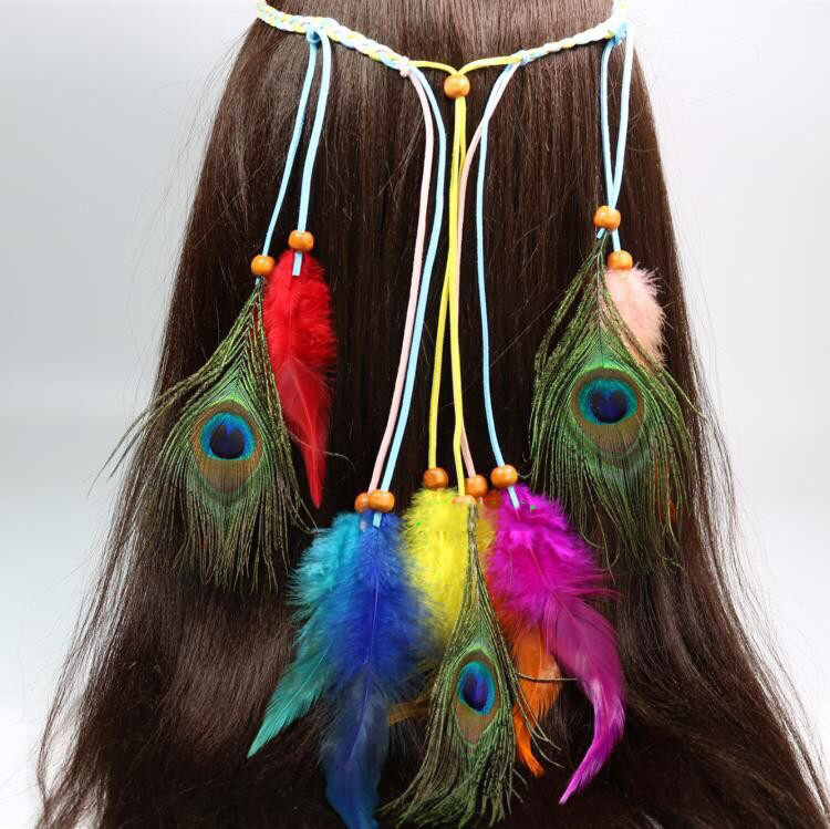 波西米亚头饰发饰民族风头带装饰 发带 女生拍照发型发绳泰国发带