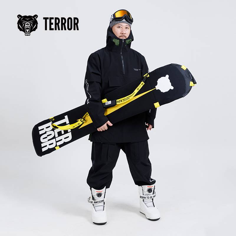 新款TERROR探锐单板饺子皮SBR防划防锈板套滑雪板包雪板板刃保护