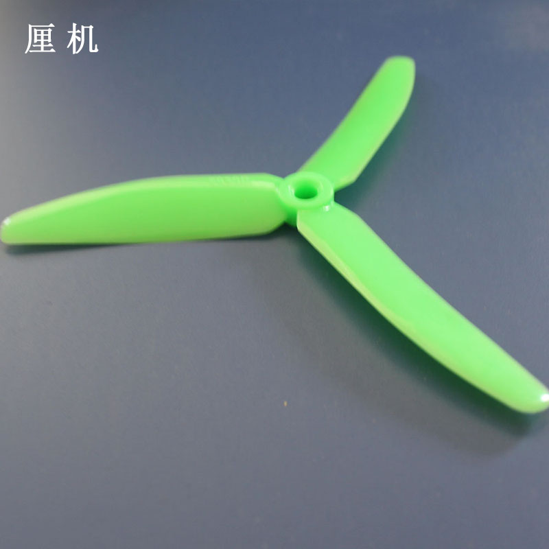 三叶绿色5030正反桨风叶（1套）DIY自制固定翼飞机螺旋桨叶配件