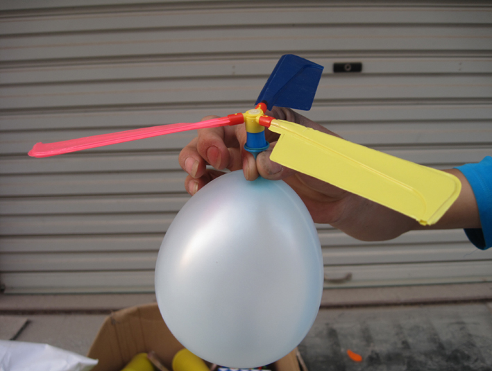 diy气球飞机儿童比赛专用 科学小制作手工自制直升机螺旋桨人气