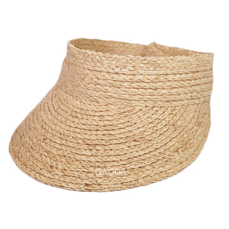女神遮阳帽可折叠帽子女夏天太阳帽出游拉菲草鸭舌帽沙滩帽空顶帽