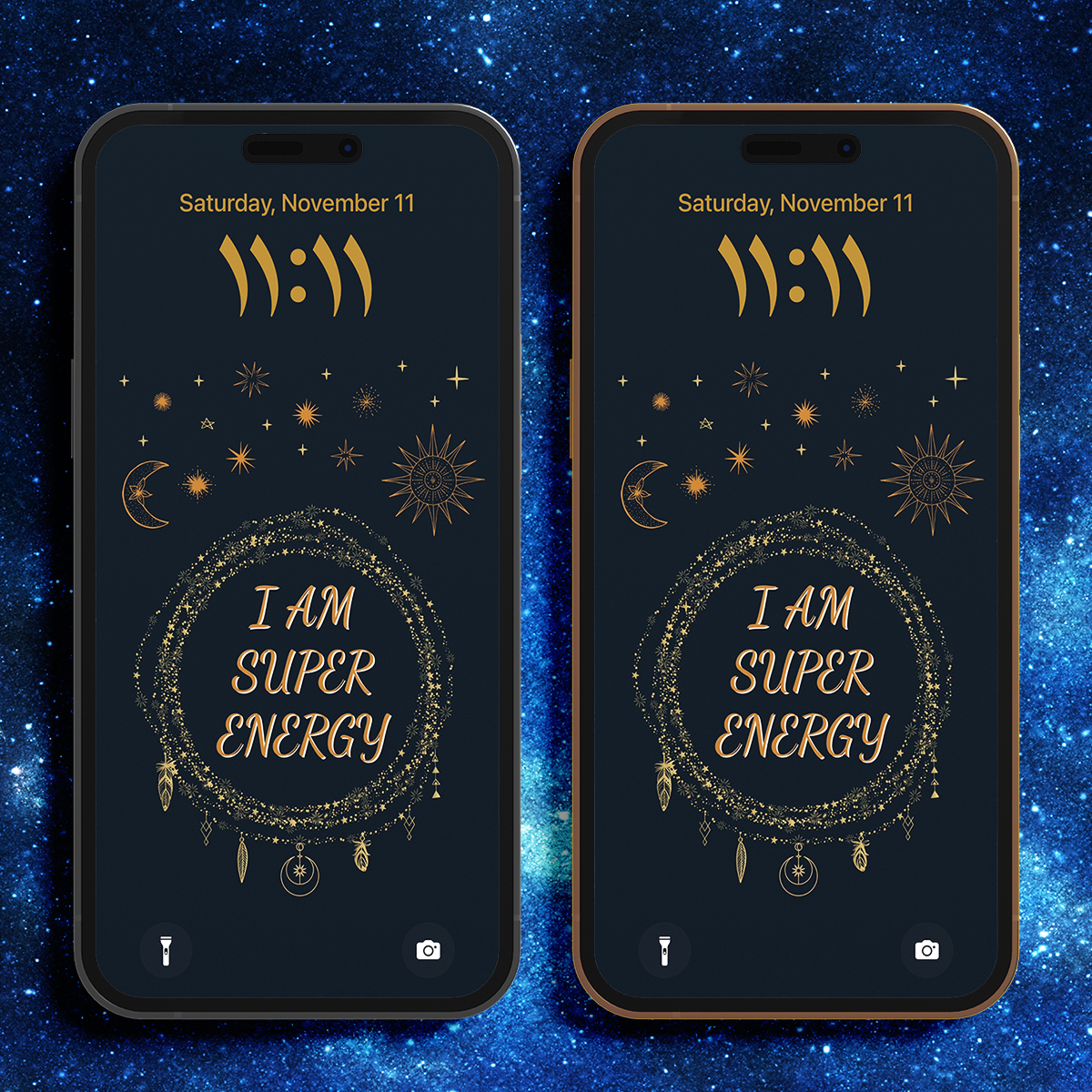 我是超级能量.iPhone手机壁纸屏保捕梦网宇宙日月星辰高级ins风