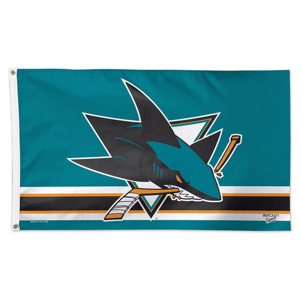 外贸圣荷西鲨鱼美国旗NHL San Jose Sharks National Hockey Flag