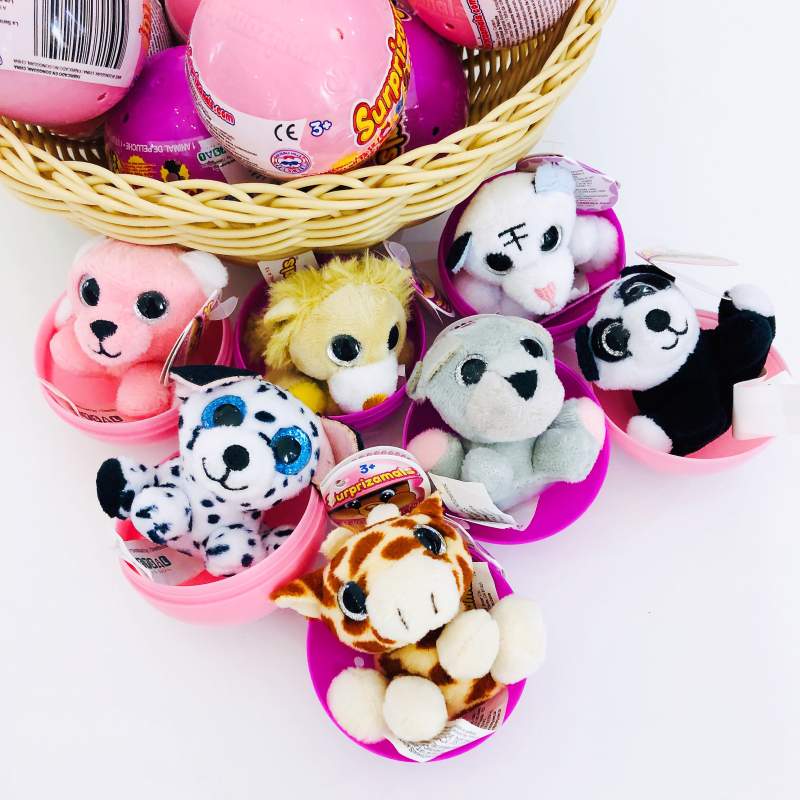惊喜动物盲蛋球盲盒~出口单可爱闪亮眼睛儿童礼物玩具扭蛋毛绒