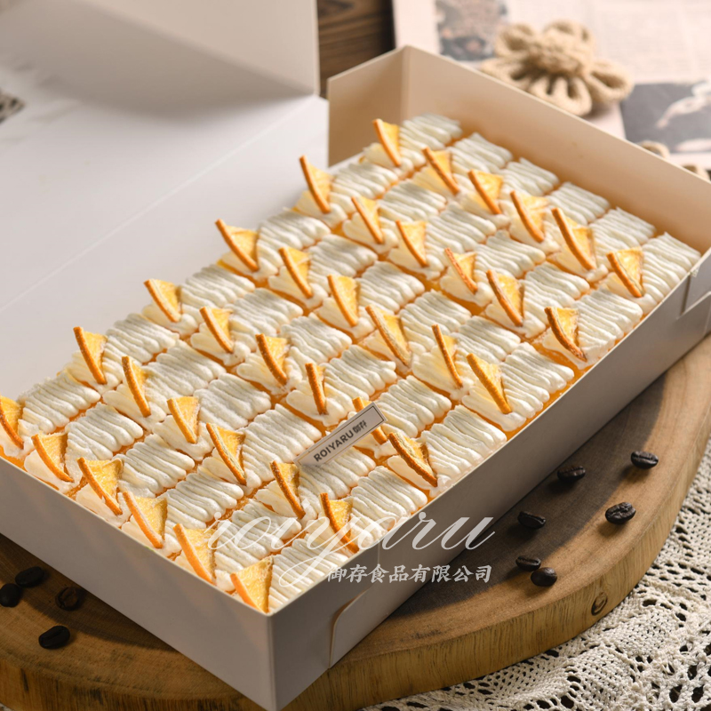 日小歇奶酪香橙味慕斯蛋糕公司下午茶歇切块蛋糕点心甜品天津广州