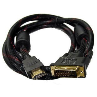 高品质1.5米DVI转HDMI线 hdmi转dvi线 高清dvi转hdmi 1.3版带网