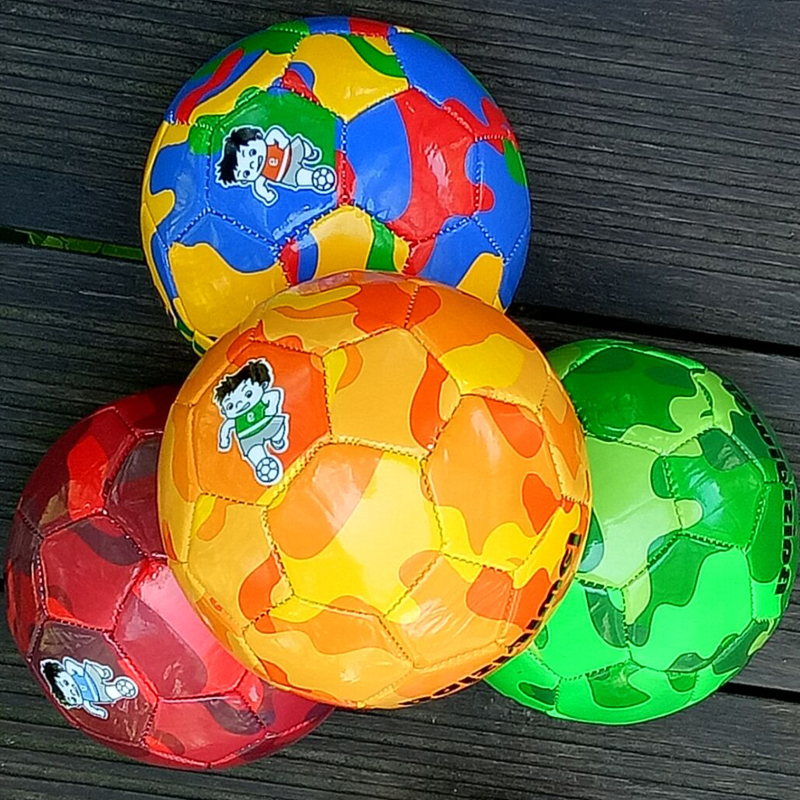 新款2号彩色卡通足球 幼儿七彩足球 PVC机缝足球 幼儿园玩具包邮