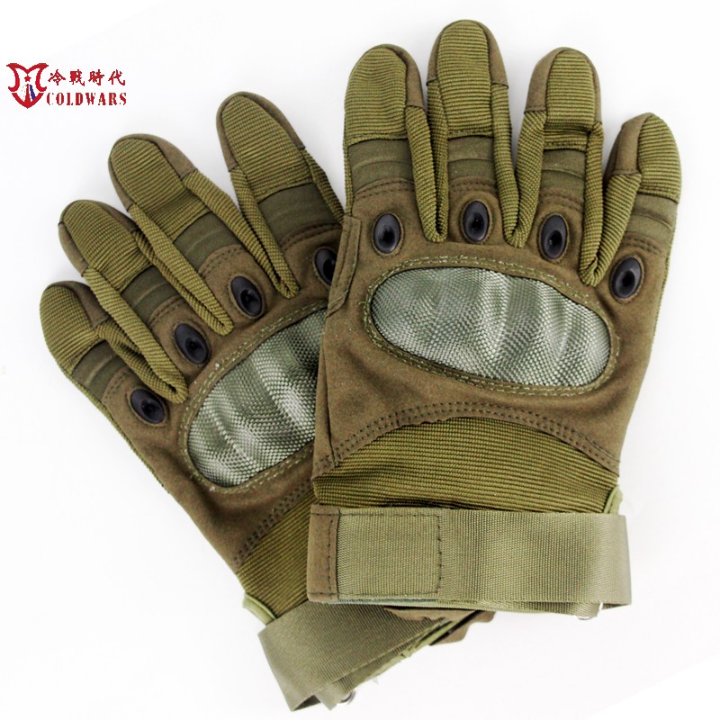 冷战时代 俄罗斯军迷特种兵碳纤战术手套 全指触屏户外防护塔科夫