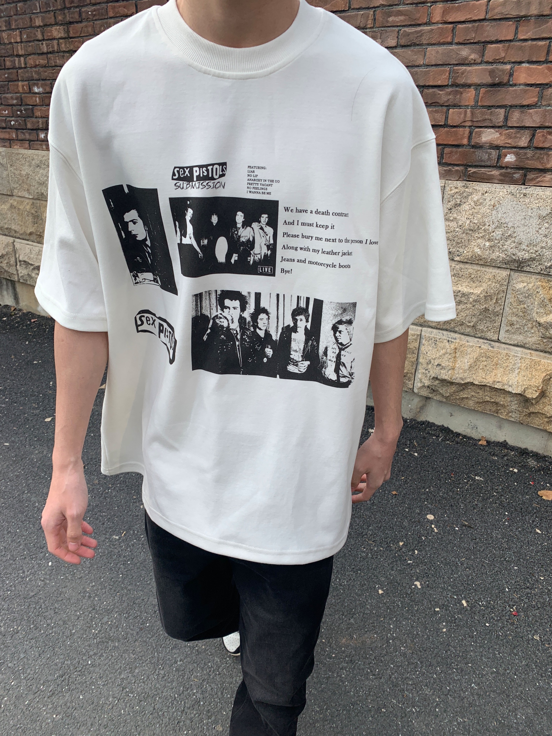 「TSAOOJ」Sex Pistols摇滚乐队海报印花短袖T恤cleanfit纯棉半袖