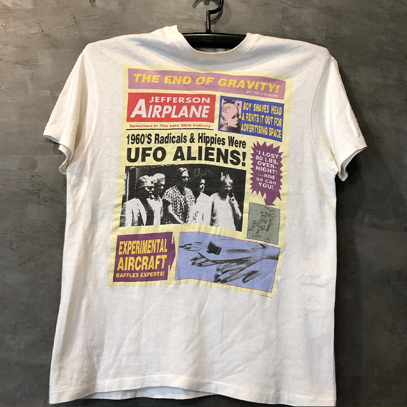 经典Jefferson Airplane欧美迷幻摇滚乐队海报周边男女短袖T恤潮