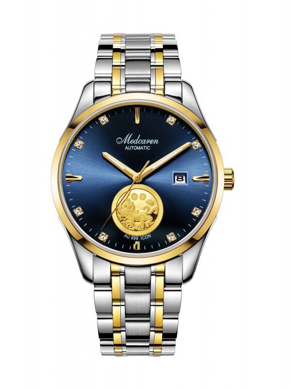 新款正品梅地卡伦手表貔貅金币情侣腕表时尚防水机械男表50083女