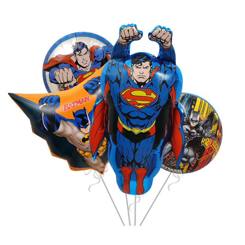 美国DC动漫卡通人物气球美国超人造型气球蝙蝠侠造型卡通派对气球