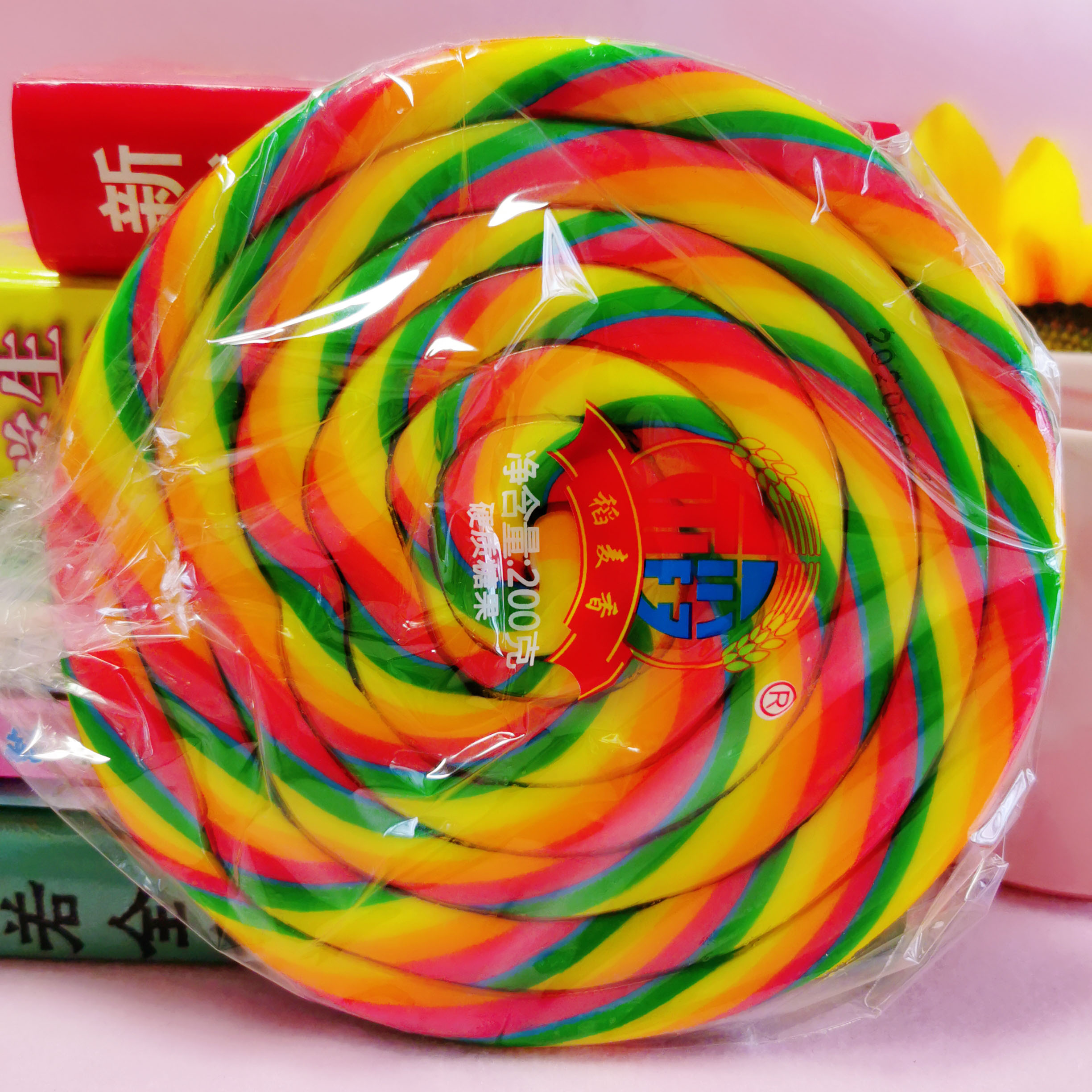 超大棒棒糖彩虹波板糖巨型特大棒棒糖送女生同学闺蜜儿童生日礼物