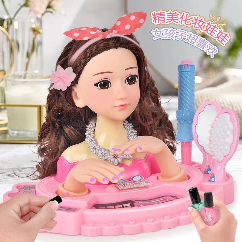 化妆娃娃可美发玩具女孩儿童叶罗丽公主梳头仿真玩偶套装生日礼物