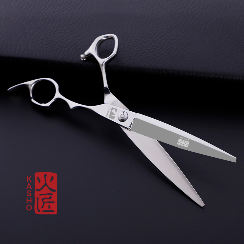 正品日本火匠7寸大刀发廊发型师专业综合剪美发剪刀徒手理发平剪
