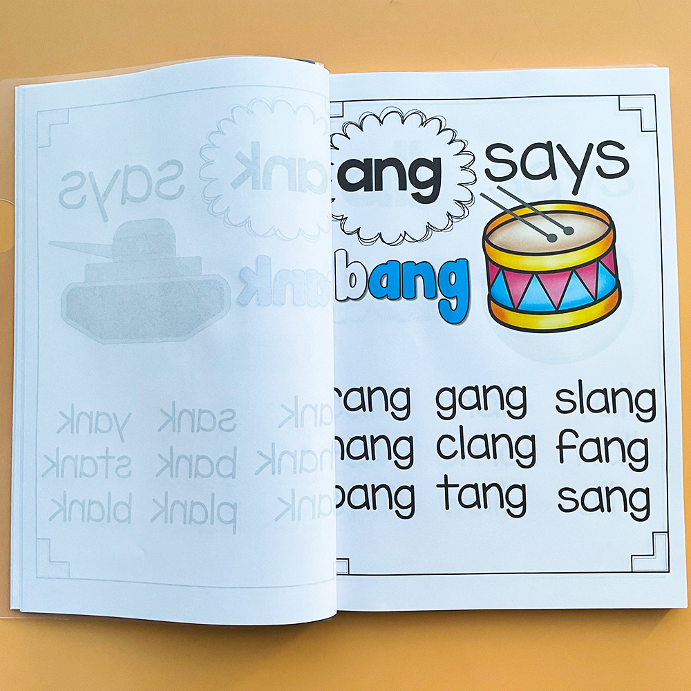 儿童英语自然拼读 Phonics 海报字母发音规律字母组合学习练习纸