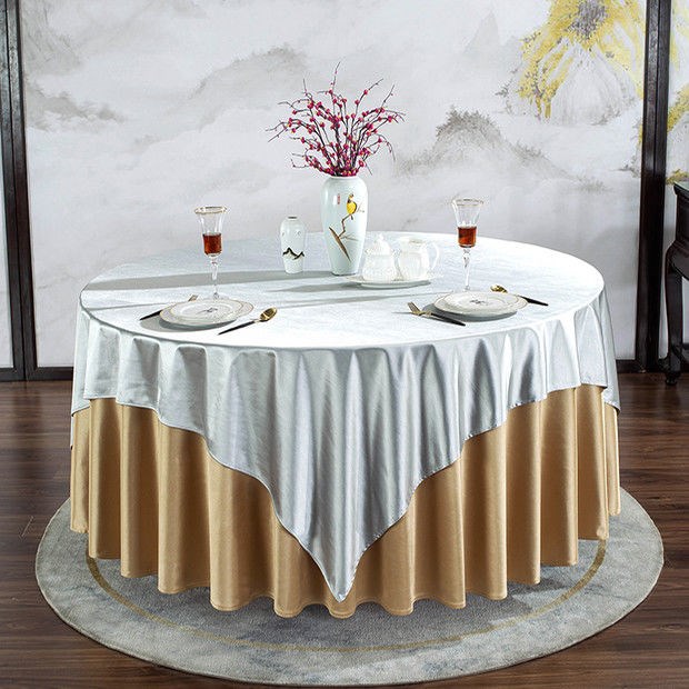 享新惠婚宴餐桌布定制圆桌桌布桌布中式圆形大酒店桌布会议饭厅台