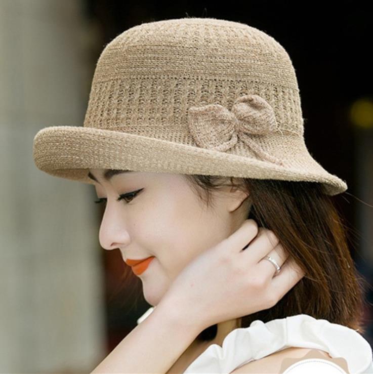 帽子女款2024新款短发适合戴的礼帽夏季洋气好看的女帽百搭太阳帽