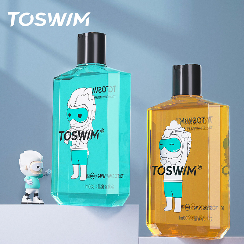 【出游专属】TOSWIM专用去氯洗发水沐浴露男女专业除氯浴液300ml