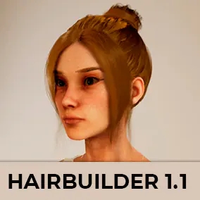 HairBuilder Over 500 Hairstyles combinations 发型 虚幻5 UE4